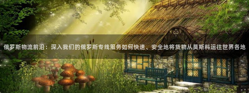 豪门国际注册网页版：俄罗斯物流前沿：